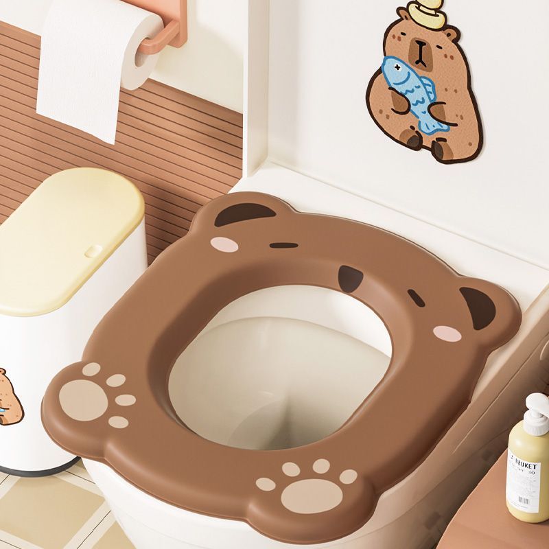 卡皮巴拉马桶垫四季通用eva防水免洗厕所坐垫卡通家用抗菌马桶圈