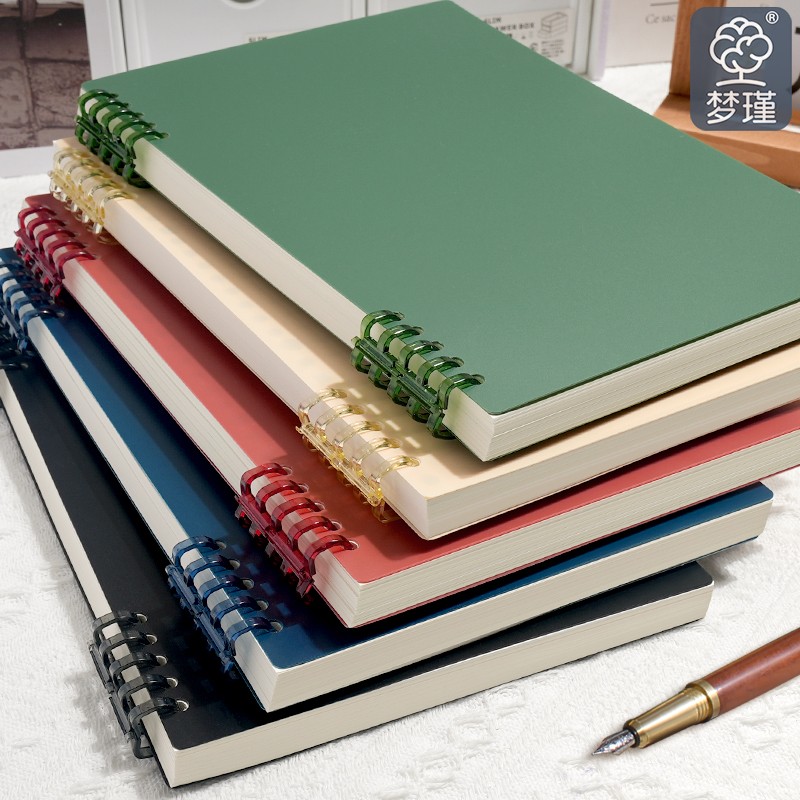 复古活页本线圈笔记本简约高颜值b5加厚横线学生用活页A5记事本