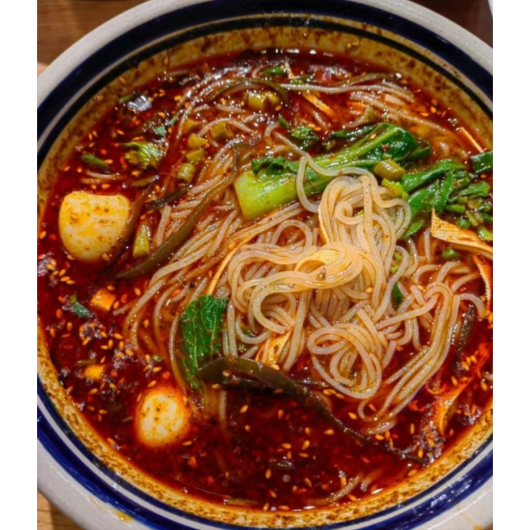 T【5包】辛桥食品 西安红油麻辣细米线真空装210克