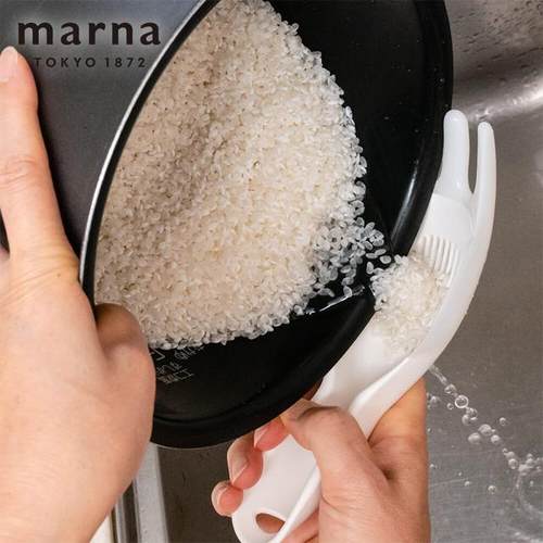 MARNA洗米铲淘米日式洗米铲创意舀米勺洗米筛勺子饭勺舀米勺舀米