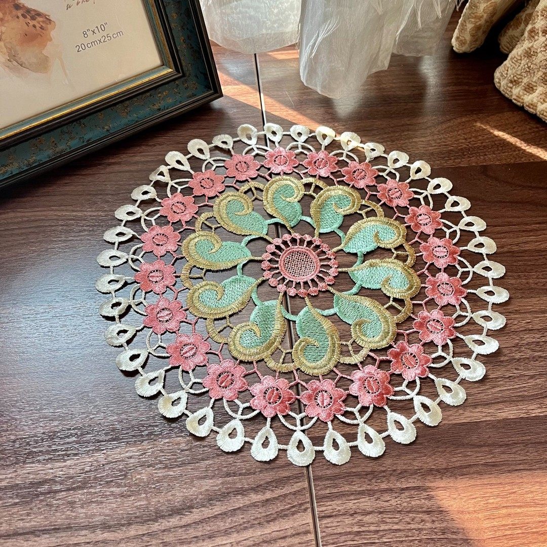 清仓复古刺绣花瓶垫子座钟垫子果盘垫子,家居饰品,装饰摆件,淘宝优惠券,粉丝福利购,淘宝优惠卷