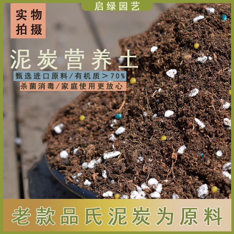 进口品氏泥炭营养土养花通用扦插育苗专用月季兰花土壤绣球种植土