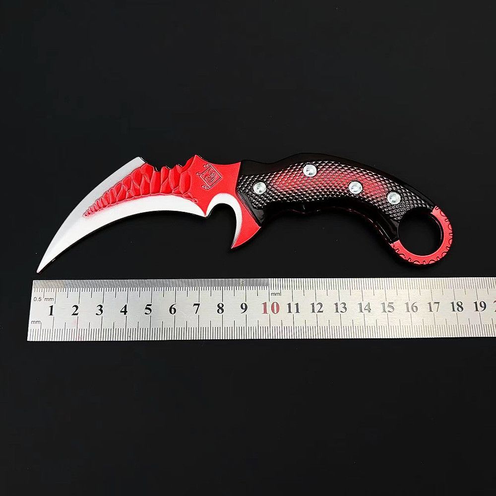 三角洲行动周边赤霄爪子刀武器模型合金兵器摆件金属饰品手办玩具