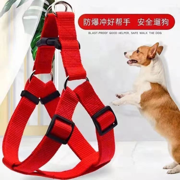 狗狗牵引绳狗绳防爆冲金毛泰迪小中大型犬狗链大狗遛狗绳狗背心式