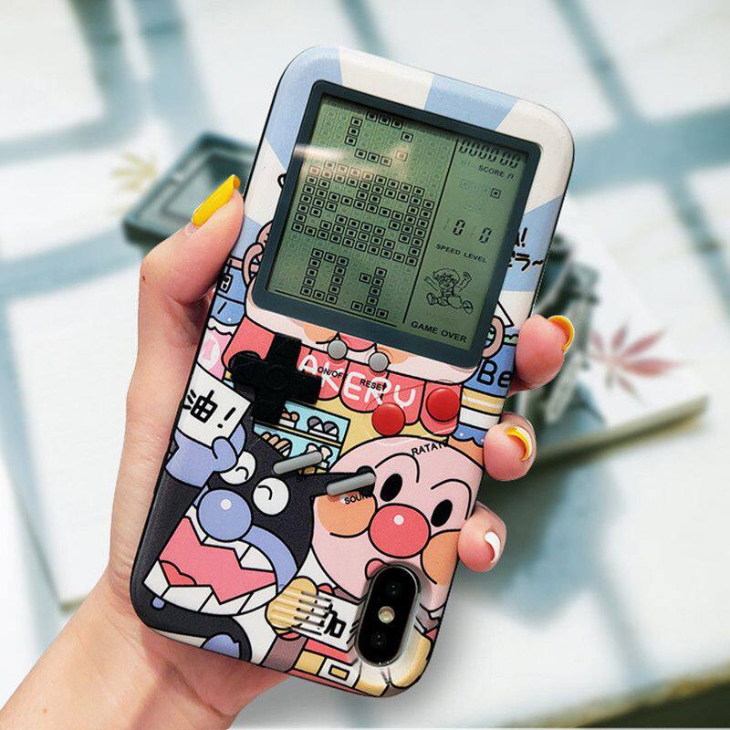 游戏机手机壳游戏机苹果14手机壳iPhone13promax俄罗斯方块减压xs