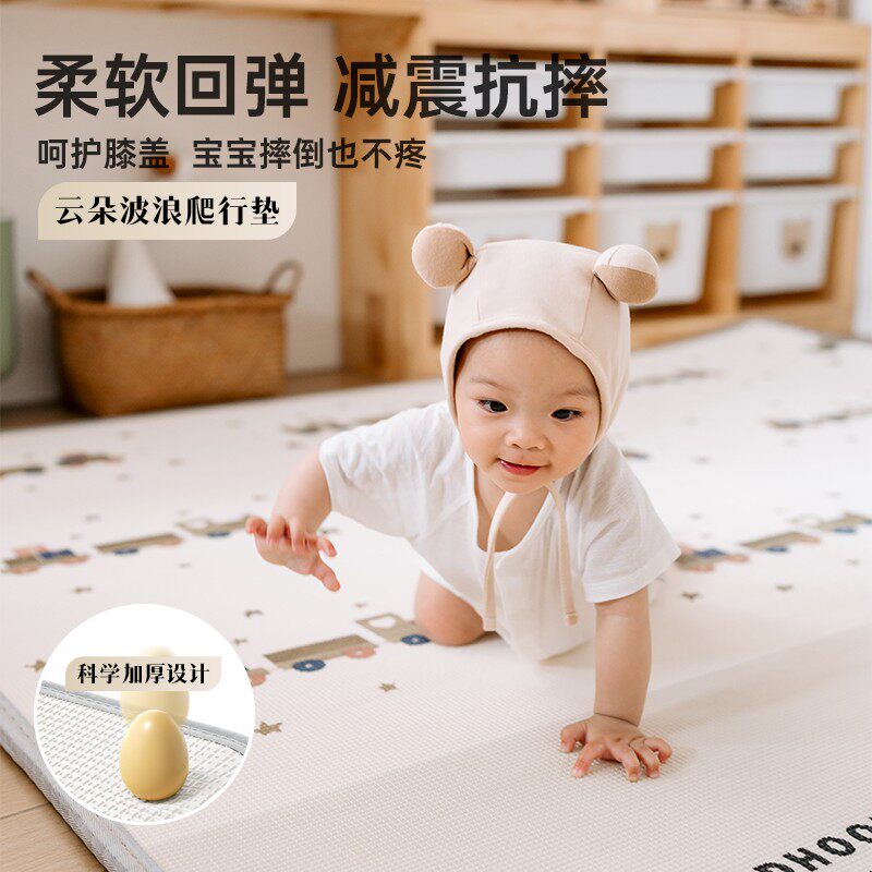 美滋熊宝宝爬行加厚防摔家用婴儿无毒无味xpe地垫子婴儿爬爬垫