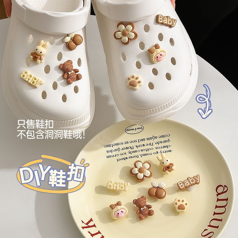 洞洞鞋配饰女适配diy鞋扣卡通鞋花立体装饰可拆卸卡扣可爱ins情侣