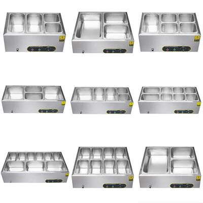 快餐保温台商用小型不锈钢台式加热汤池饭店热菜保温车食堂售饭台