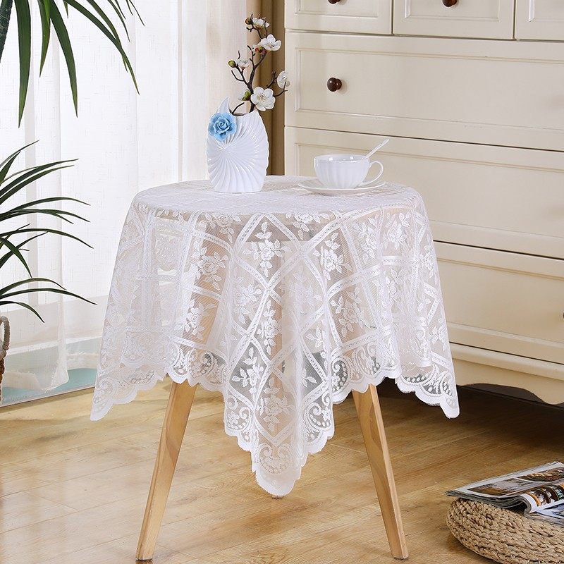 【百搭沙发巾盖布】布艺米白野餐长方形蕾丝沙发靠背巾台布桌布镂,居家布艺,万能盖巾,淘宝优惠券,粉丝福利购,淘宝优惠卷