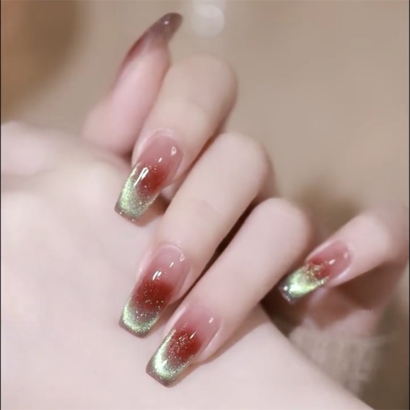 【风华流沙】张二大手工穿戴甲指甲贴片可拆卸美甲成品甲片显白长