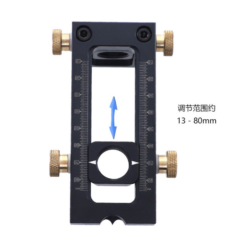 Разметочный циркуль 木工二合一打孔定位器十字斜平头打孔器婴儿床螺丝打孔辅助工具