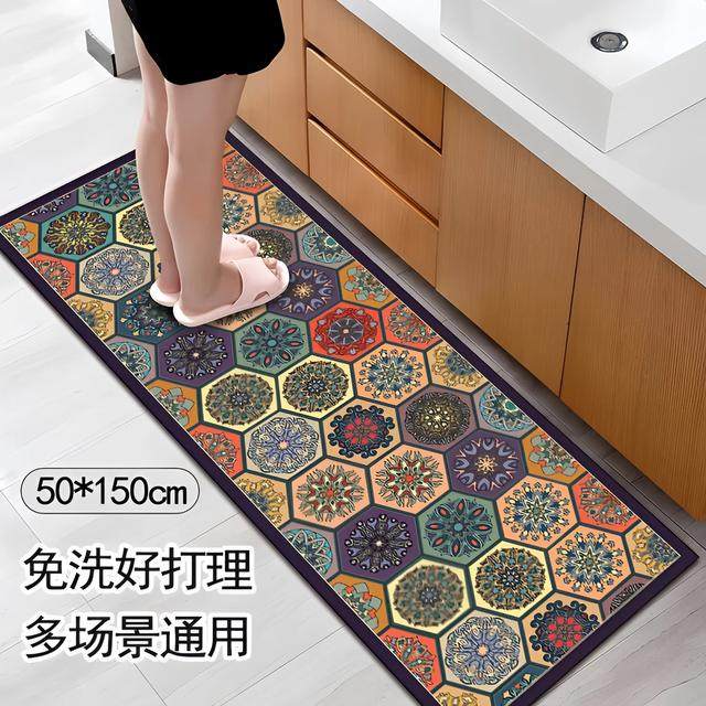 50*150cm入户门口地垫家用水晶绒卧室脚垫客厅玄关厨房地垫毯防滑,居家布艺,厨房地垫,淘宝优惠券,粉丝福利购,淘宝优惠卷