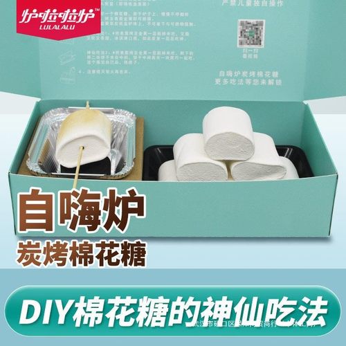 自嗨炉炭烤棉花糖DIY-送男女朋友圣诞礼物自制零食迷你儿童棉花糖