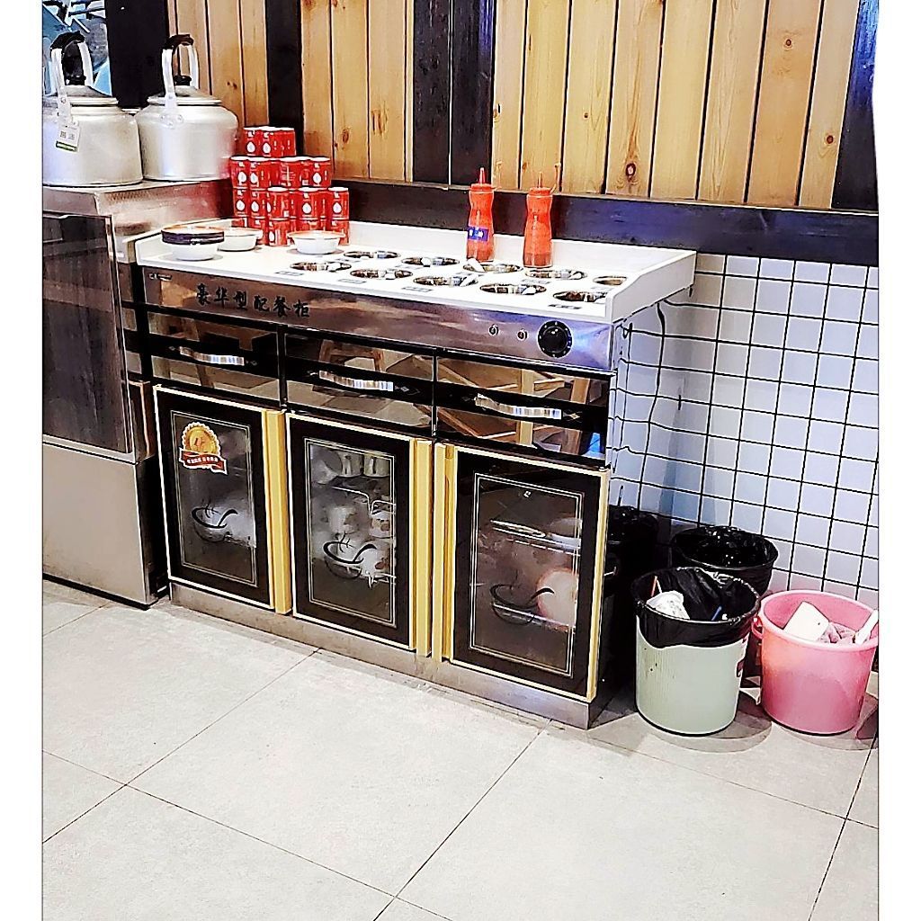 商用多功能自助调料台卧式消毒碗柜台式餐料小料台麻辣烫调料台