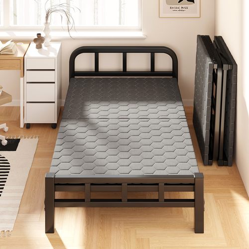 折叠床单人床家用成人出租屋简易床办公室午休床宿舍便捷硬板铁床