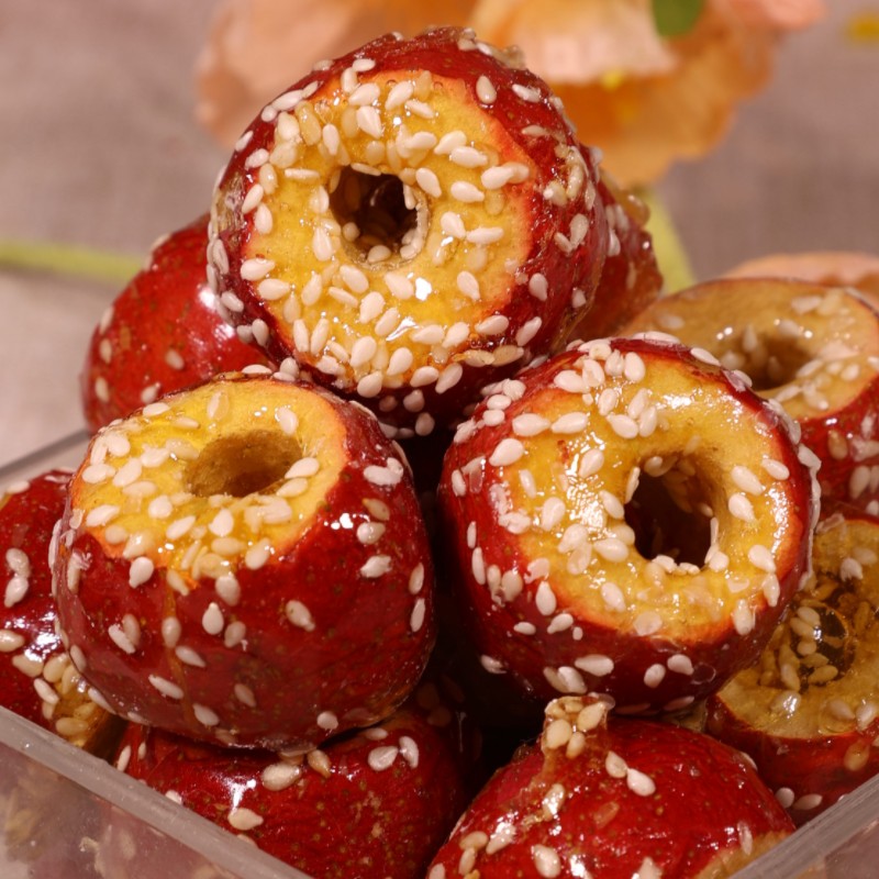 开袋即食冻干山楂老北京冰糖葫芦去核空心山楂球酸甜酥脆独立装