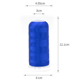 人造丝线顺滑高速绣花机线两股中国结流苏线120d电脑人造丝绣花线