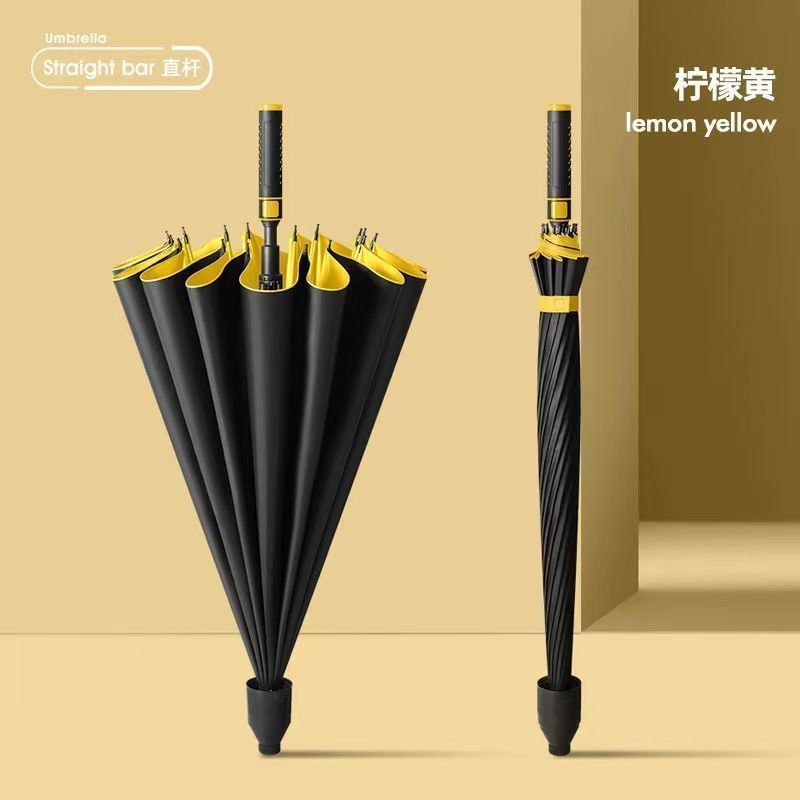超大防水套三人男士专用女士防晒黑胶半自动高尔夫伞雨伞加固GW