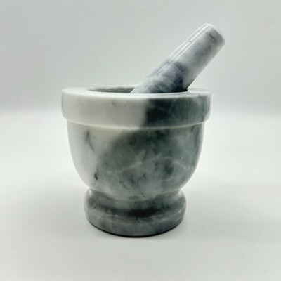 大理石研磨器捣蒜器经典捣蒜罐家用石臼捣碎器