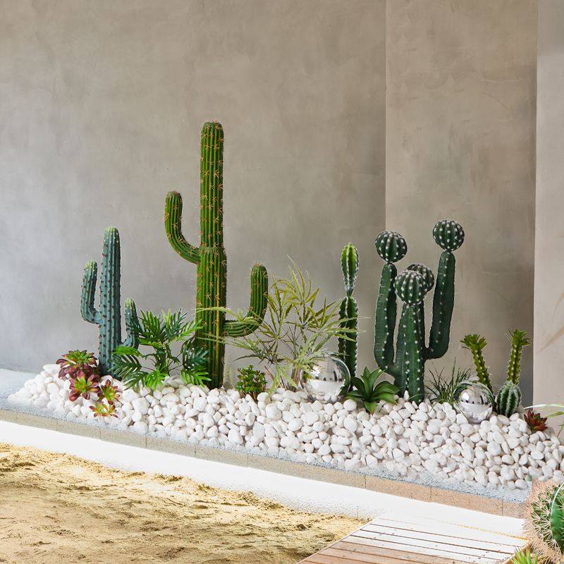 仿真仙人掌造景球形热带植物盆栽橱窗楼梯下室内大型景观装饰摆件