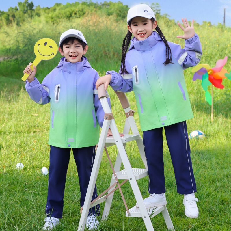 小学生校服套装幼儿园园服冬季三合一冲锋衣儿童冬装班服三件套