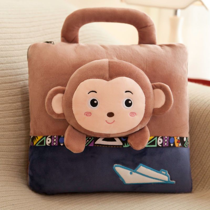 抱被枕两用车载汽车折叠抱枕被子两用办公室午休小枕头车载靠枕午