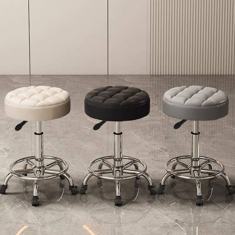 美容美发凳子滑轮旋转升降凳子大工凳美甲圆凳理发店转椅专用发廊