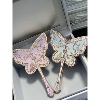 花知晓八周年纪念款化妆镜手持镜蝴蝶手持镜古风手拿镜时尚