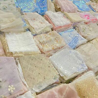 超好看的布料小清新网纱装饰diy手工福袋芭比娃娃偶衣服模特服装