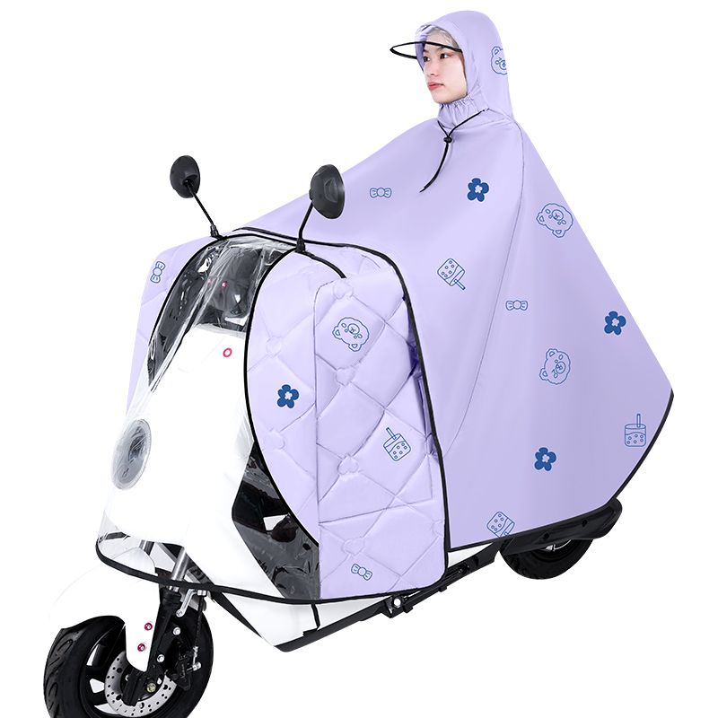三合一新型挡风被电动车斗篷式雨衣挡风被冬款加绒加大加厚防雨三