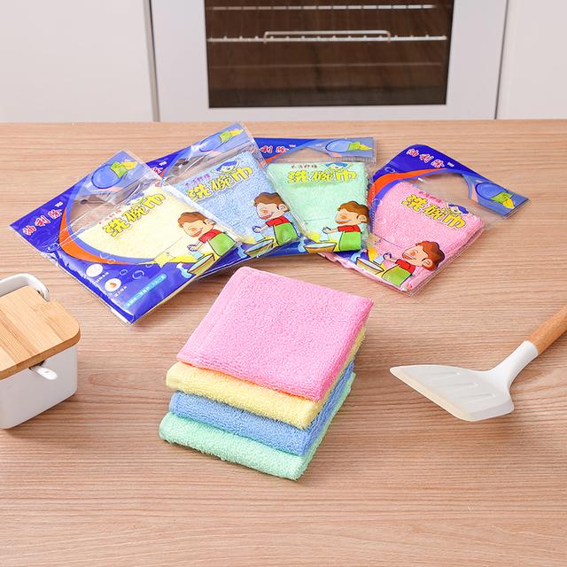 促销拍1发8条浮力除油不沾油洗碗巾厨房抹布厨房擦手巾吸水碗布