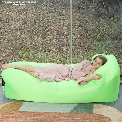 Pillow style inflatable sofa sleeping bag充气沙发折叠床睡袋