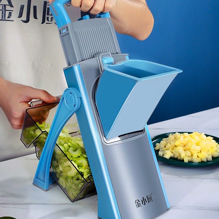 金小厨多功能切菜器 厨房家用护手器土豆擦丝切丝切丁护手刨丝器