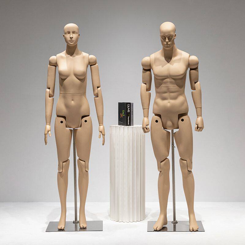 机器人模特假人全身道具男女运动跑步可活动关节多功能造型展示架