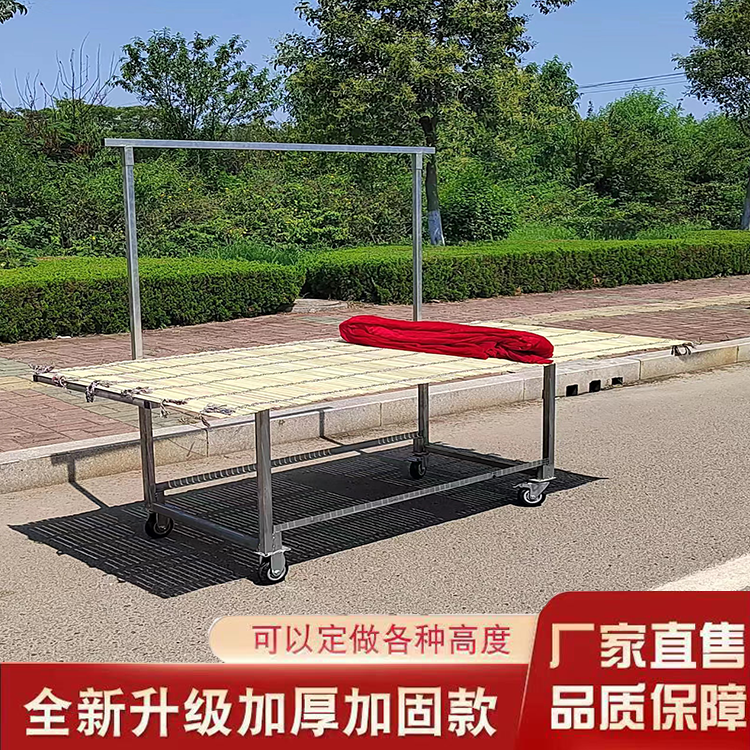摆摊便携移动架带轮地摊货架夜市多功能水果展示架小推车竹席架子