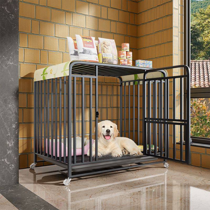 狗笼子六面方管中型大型犬室内带厕所边牧金毛博美犬狗窝宠物狗笼