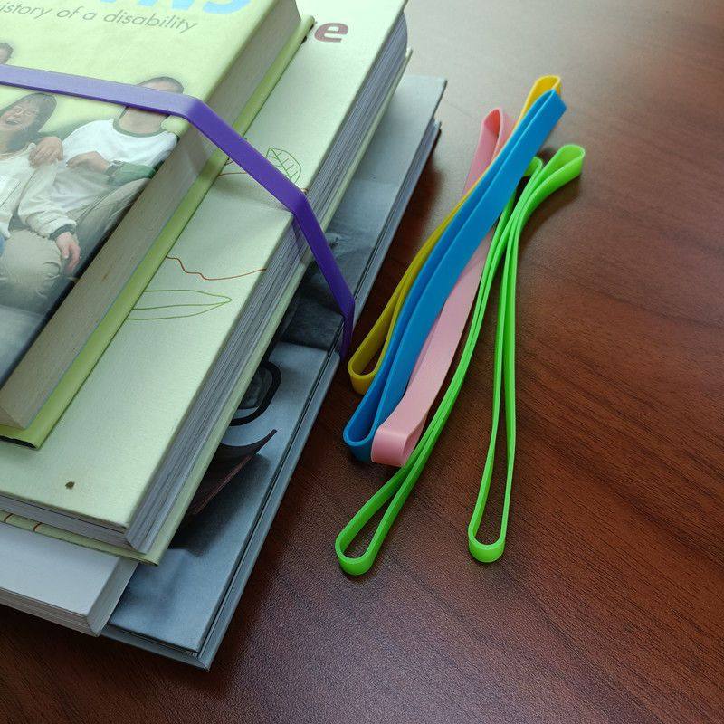 皮筋捆绑工具家用耐用硅胶材质书本整理捆绑束带彩色弹力拉伸橡皮