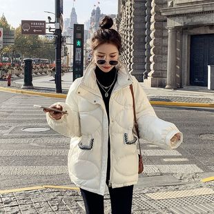 黑色小香风羽绒服女冬短款2024年新款韩版时尚大牌高端白鸭绒外套