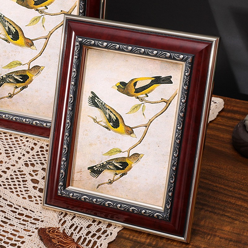 创意简约美式复古画框外框六7寸810寸12寸挂墙洗相框照片摆台