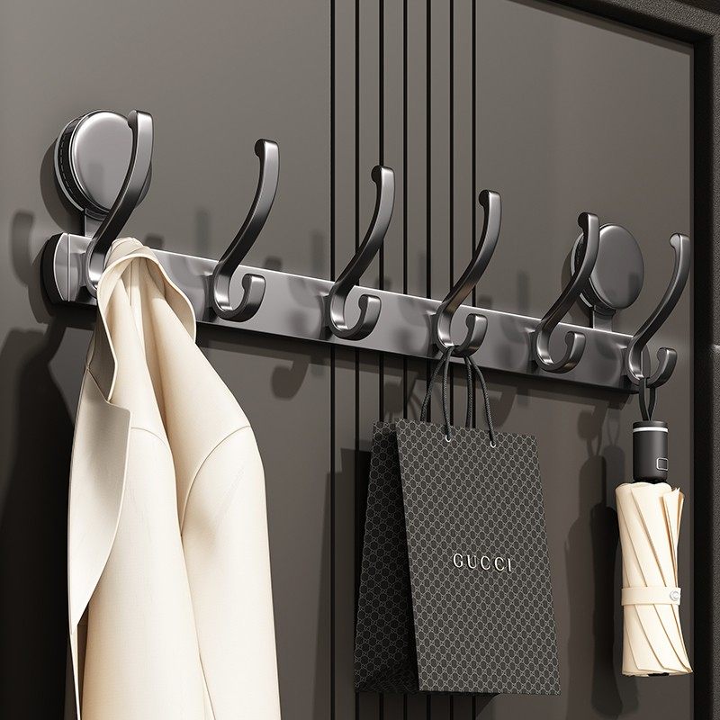 吸盘门后挂钩强力粘胶壁挂浴室置物架卧室入户门挂衣架免打孔收纳,收纳整理,挂钩/粘钩,淘宝优惠券,粉丝福利购,淘宝优惠卷