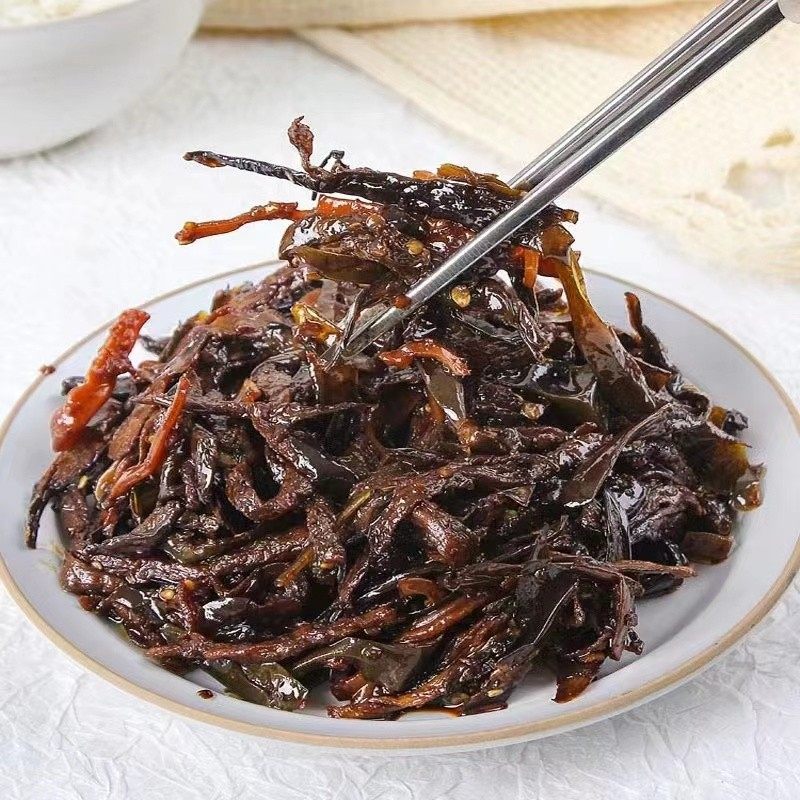 延边美食恩妮地窖酱茄子干辣椒韩式辣椒咸菜泡菜传统*3袋