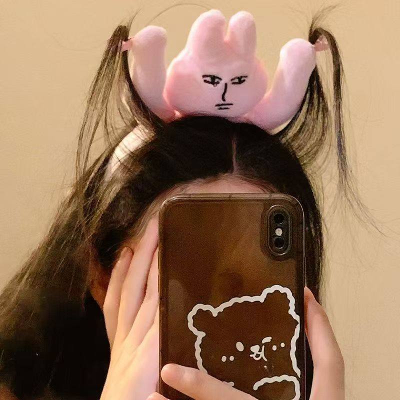 见朕为何不跪~龙图搞怪网红个性可爱粉红兔送姐妹学生日礼物发箍,美发护发/假发,假发发箍,淘宝优惠券,粉丝福利购,淘宝优惠卷