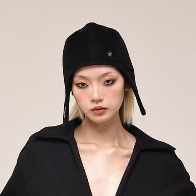 韩国进口YEZI OD小众设计先锋前卫户外显脸小包头帽个性飞行帽秋