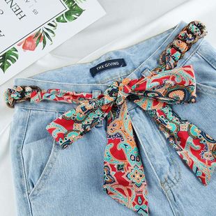 腰带女款丝带百搭丝巾腰带女装饰裙子简约学生布裤腰带女士腰链配