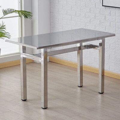 不锈钢桌长条桌食堂烧烤小吃店桌子餐桌不锈钢工作台桌201304