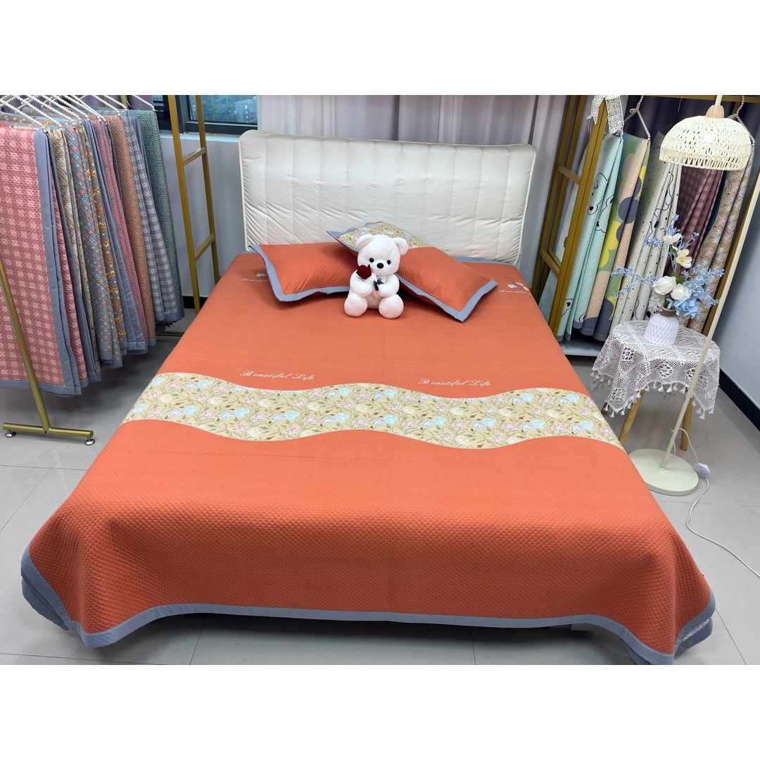 【秋冬新款】200*230cm水洗双层纱四季床盖防滑不跑床可机洗不掉