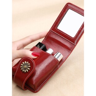 化妆包女小号便随身化妆盒 带镜子口红包 网红收纳包迷你女包