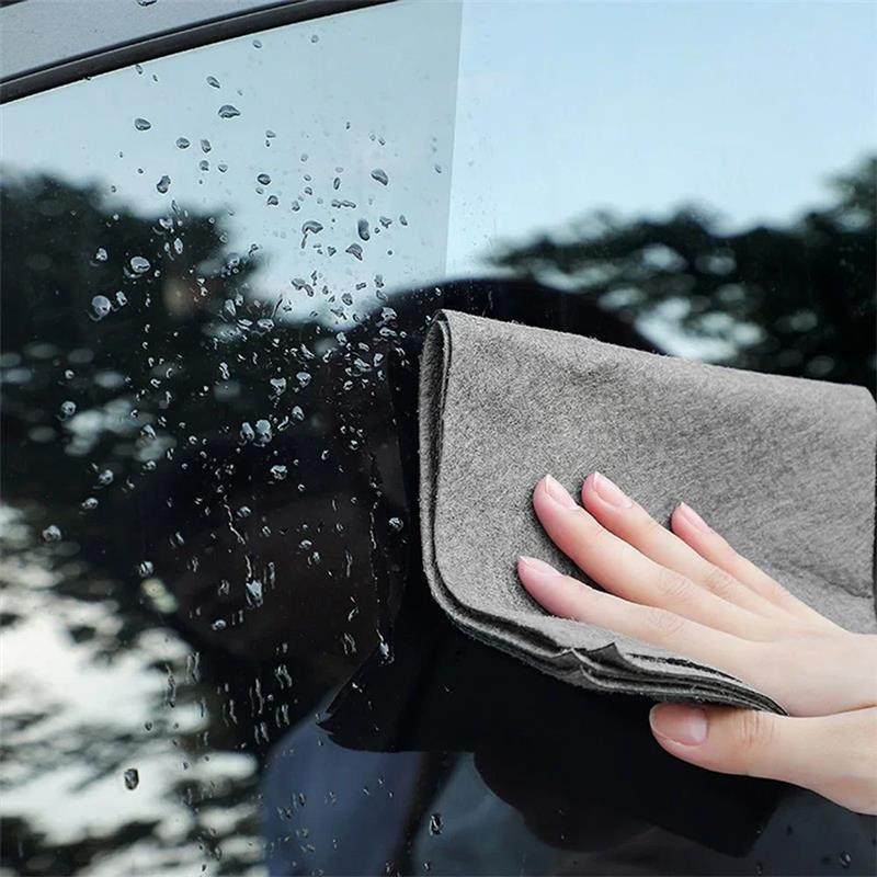 1/6Pcs Magic Cleaning Cloth Reusable Microfiber Glass Window - 实物图