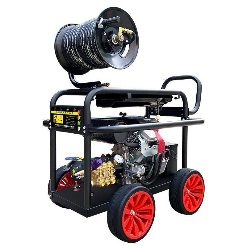 汽油柴油高压清洗管道疏通机下水道电动水老鼠清洗机工业水枪清洗