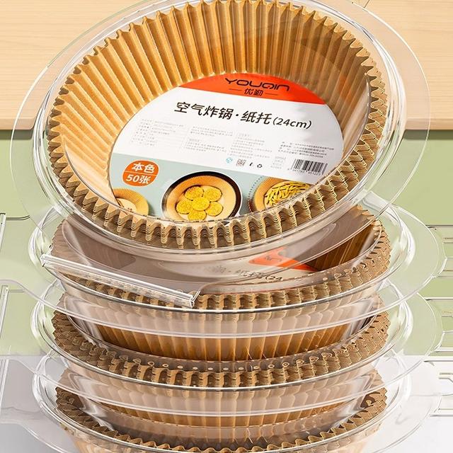 空气炸锅专用纸家用食品级加厚吸油纸食物烤箱烘焙硅油纸垫一次性